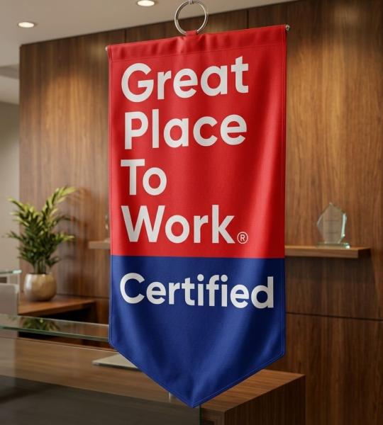 Custom Vertical Hanging Fabric Flag