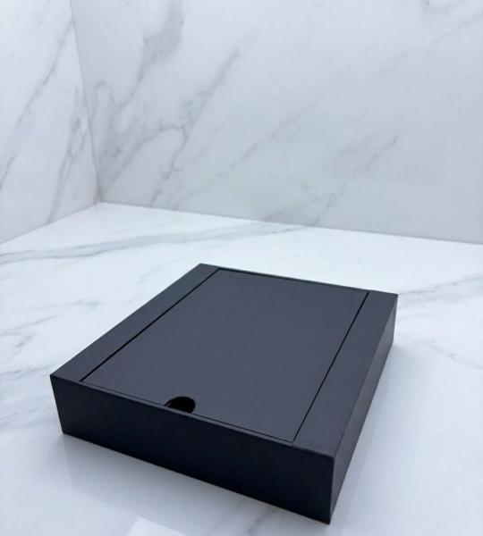 Luxury Grey Board Box with Innovative Opening Design